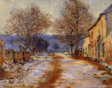 Claude Monet œuvres - Effet de neige à Falaise Claude Monet